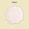 4 Count Pink Disposable Dessert Paper Plates for Baby Shower Tea Party Events Supplies 7 Inch